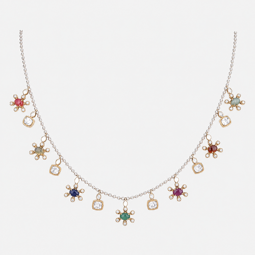 Diamond Station Necklace