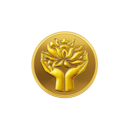 0.5 Gram Lotus 24K Gold Coin