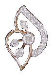 18 KT ROSE GOLD DIAMOND STUD