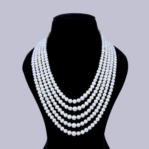 Statement 5-Layer Pearl Necklace