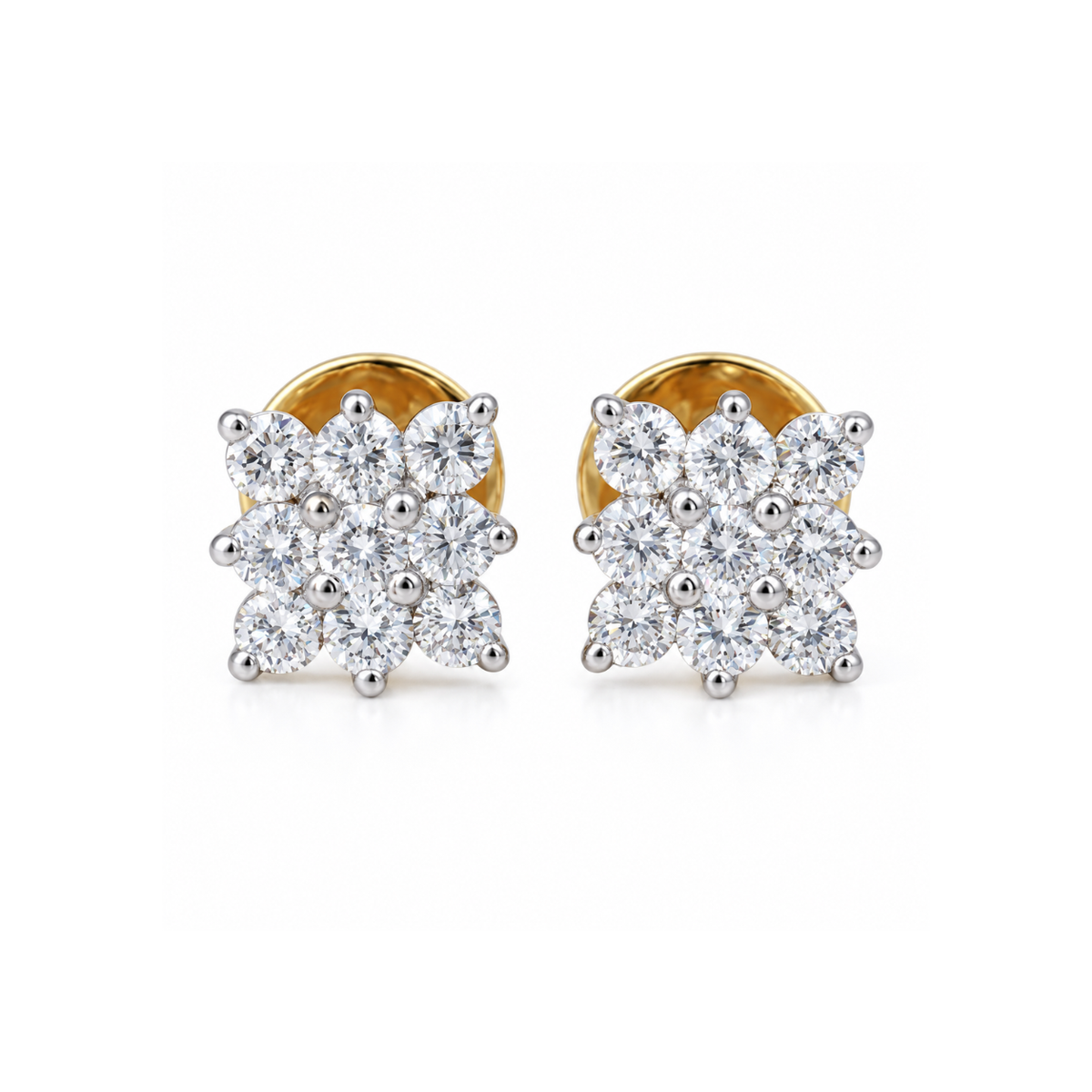 Avasa 14KT Lab Grown Diamond Stud Earrings