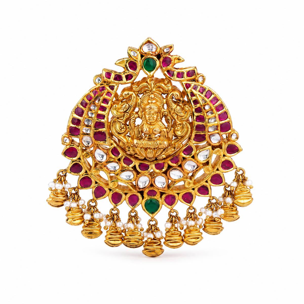 Bhagya Lakshmi 22KT Gold Antique Pendant