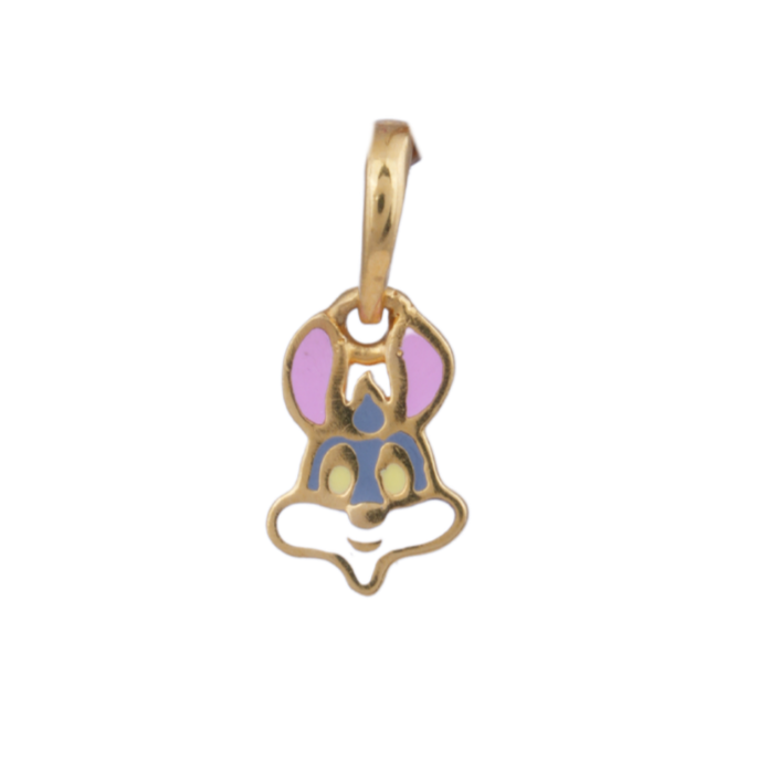 Bunny 22KT Gold Pendant For Kids