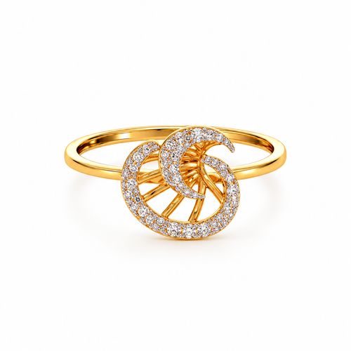 Celestial 14KT Gold Lab Grown Diamond Ring
