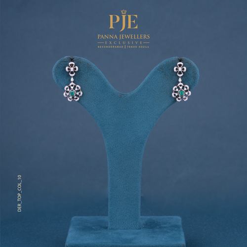 Florette 14KT Gold Diamond Drop Earrings