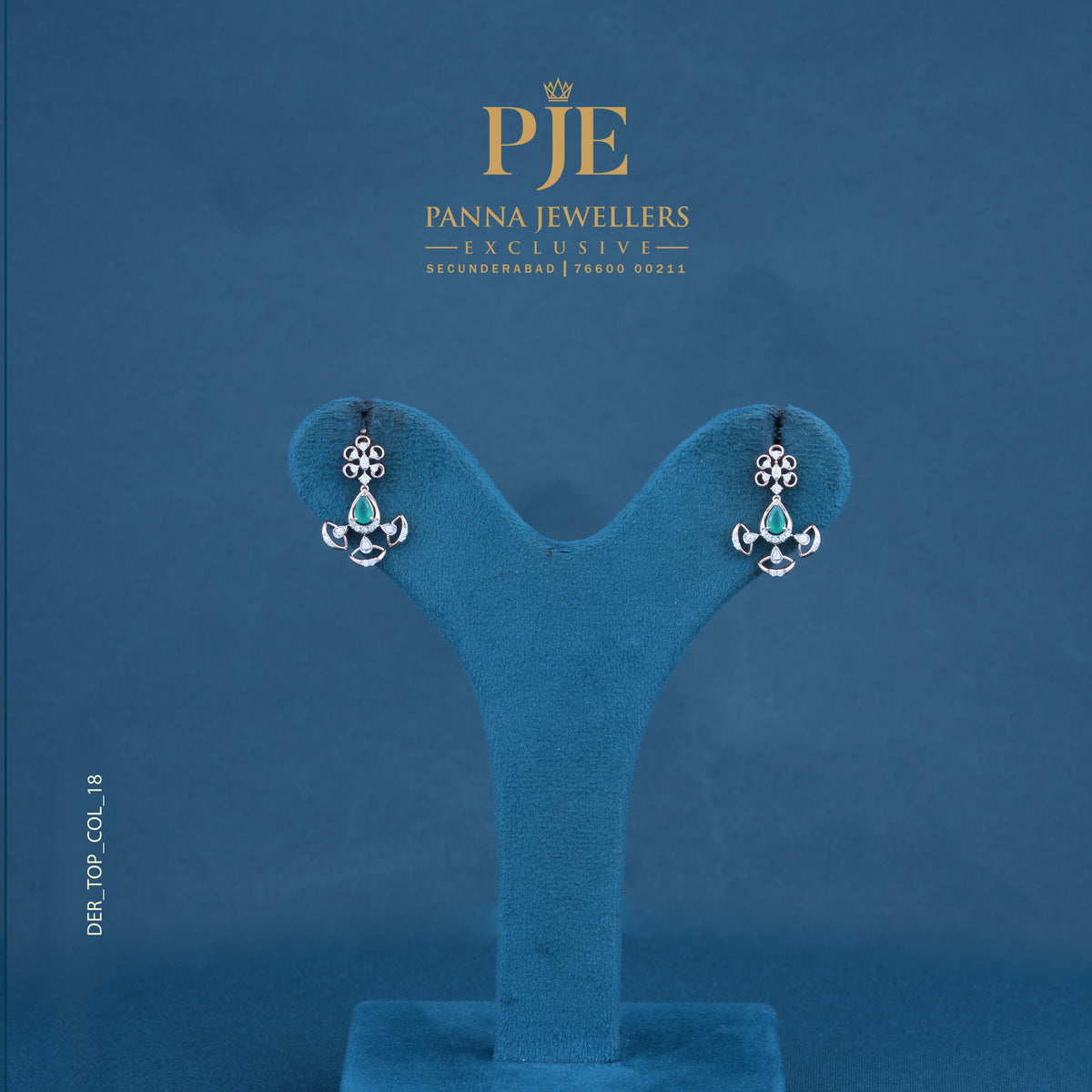 Noor 14KT Gold Diamond Drop Earrings