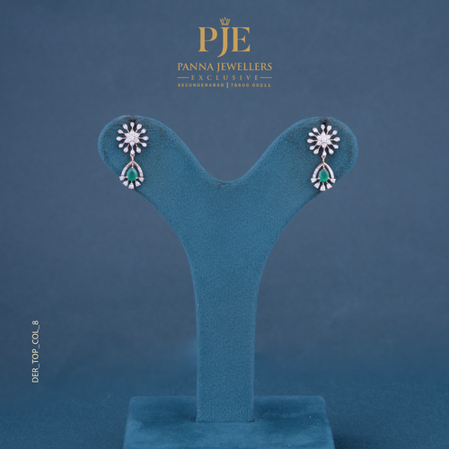 Wildflower 14KT Gold Diamond Drop Earrings