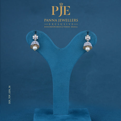 Royal Bloom 18KT Gold Diamond Drop Earrings