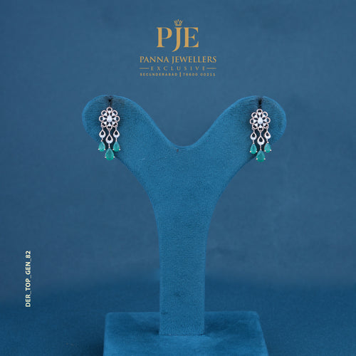 Enchanted Bloom 14KT Gold Diamond Drop Earrings