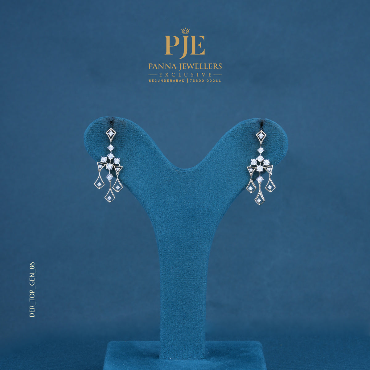 Allure Link 14KT Gold Diamond Drop Earrings