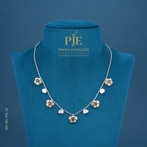 Playful Bloom 14KT Gold Diamond Station Necklace
