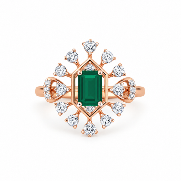 Dazzling Prism 14KT Gold Diamond Ring