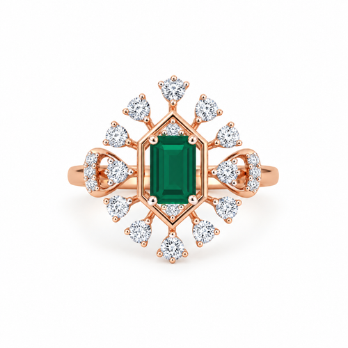 Dazzling Prism 14KT Gold Diamond Ring