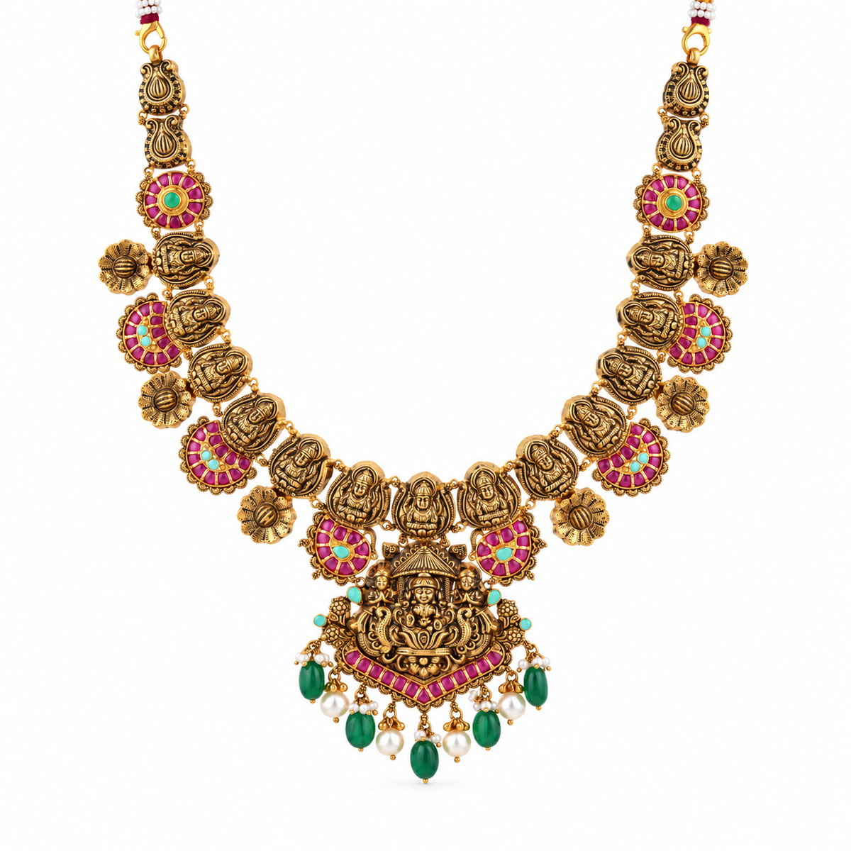 Devalaya 22KT Gold Temple Necklace