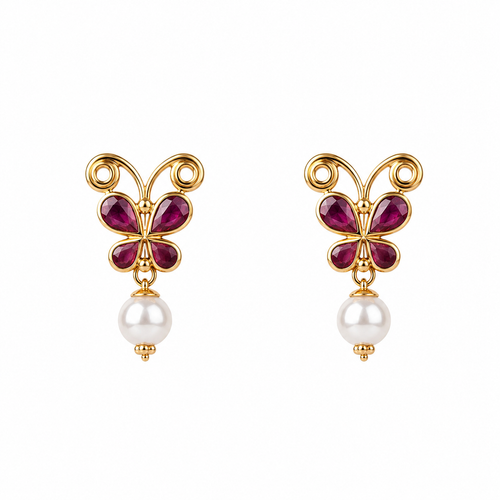 Vallari 22KT Gold Drop Earrings