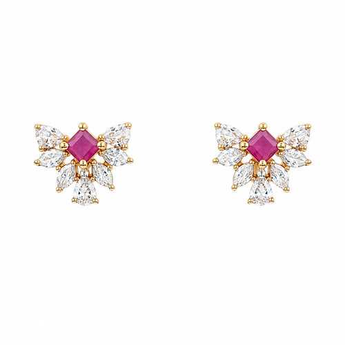 Ishani 18KT Gold Stud Earrings