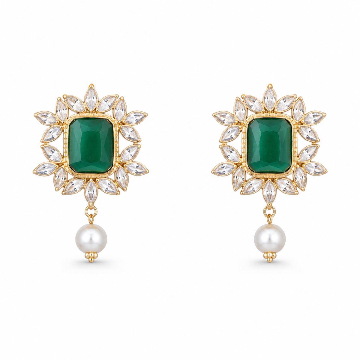 Kumud 22KT Gold Stud Earrings
