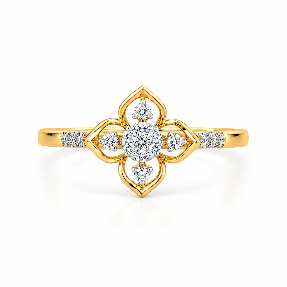 Emblossom 14KT Gold Diamond Ring