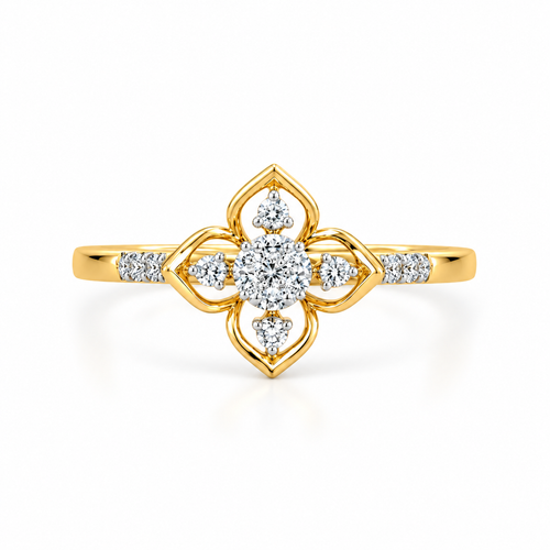 Emblossom 14KT Gold Diamond Ring