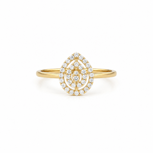 Emperor Pear 14KT Gold Lab Grown Diamond Ring
