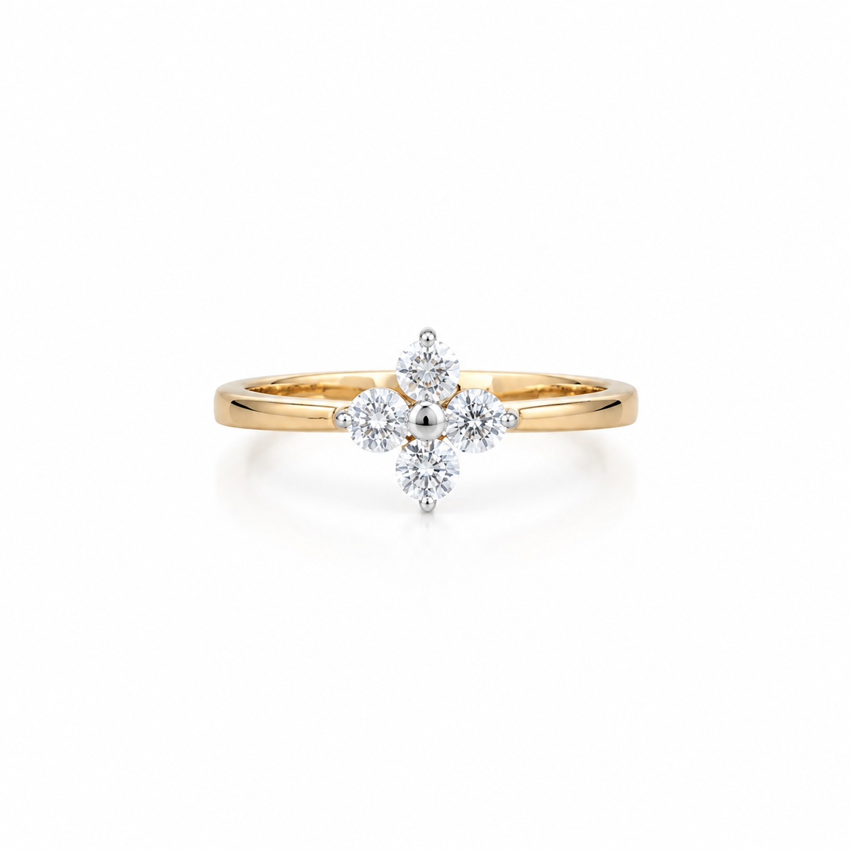 Flora 14KT Gold Lab Grown Diamond Ring