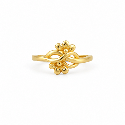 Floral Infinity 22KT Gold Ring