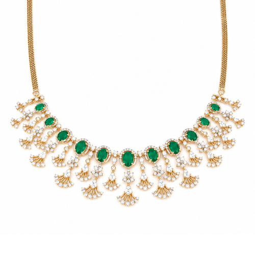 Gilded Lippan 14KT Gold Diamond Necklace