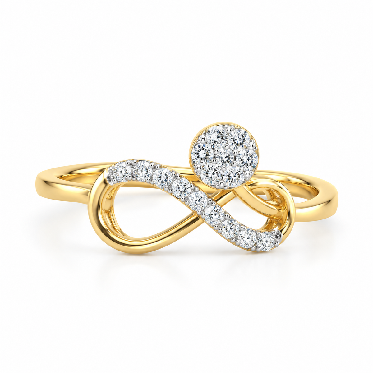Infinty Whisper 14KT Gold Diamond Ring