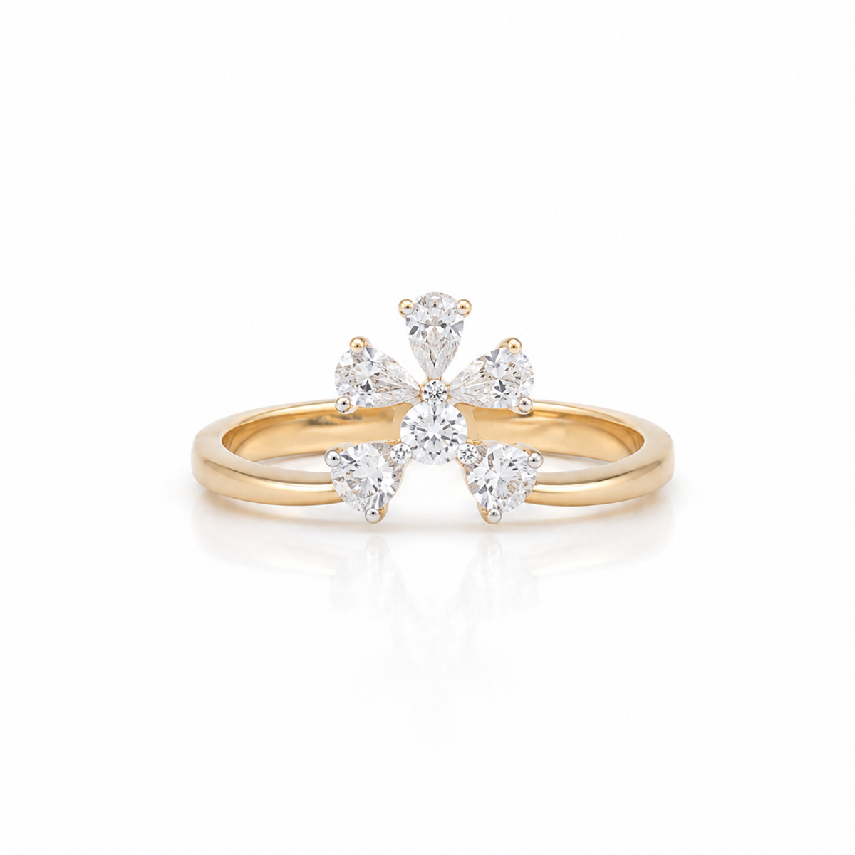 Ivana Pear 14KT Gold Lab Grown Diamond Ring