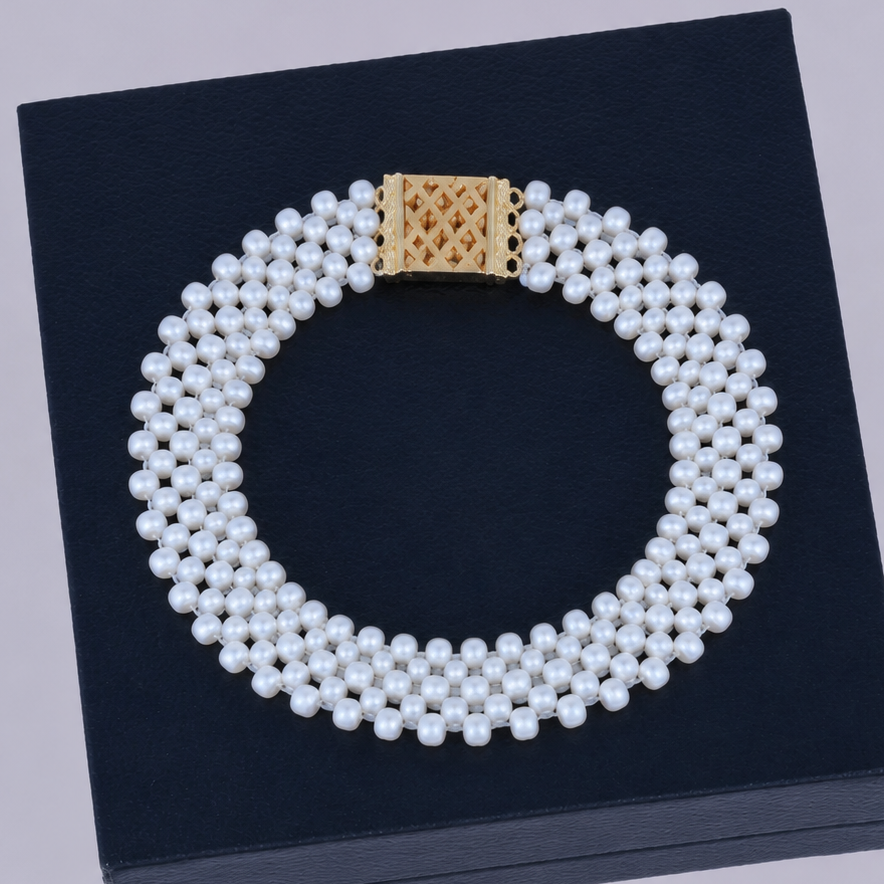 Jali White Pearl Bracelet