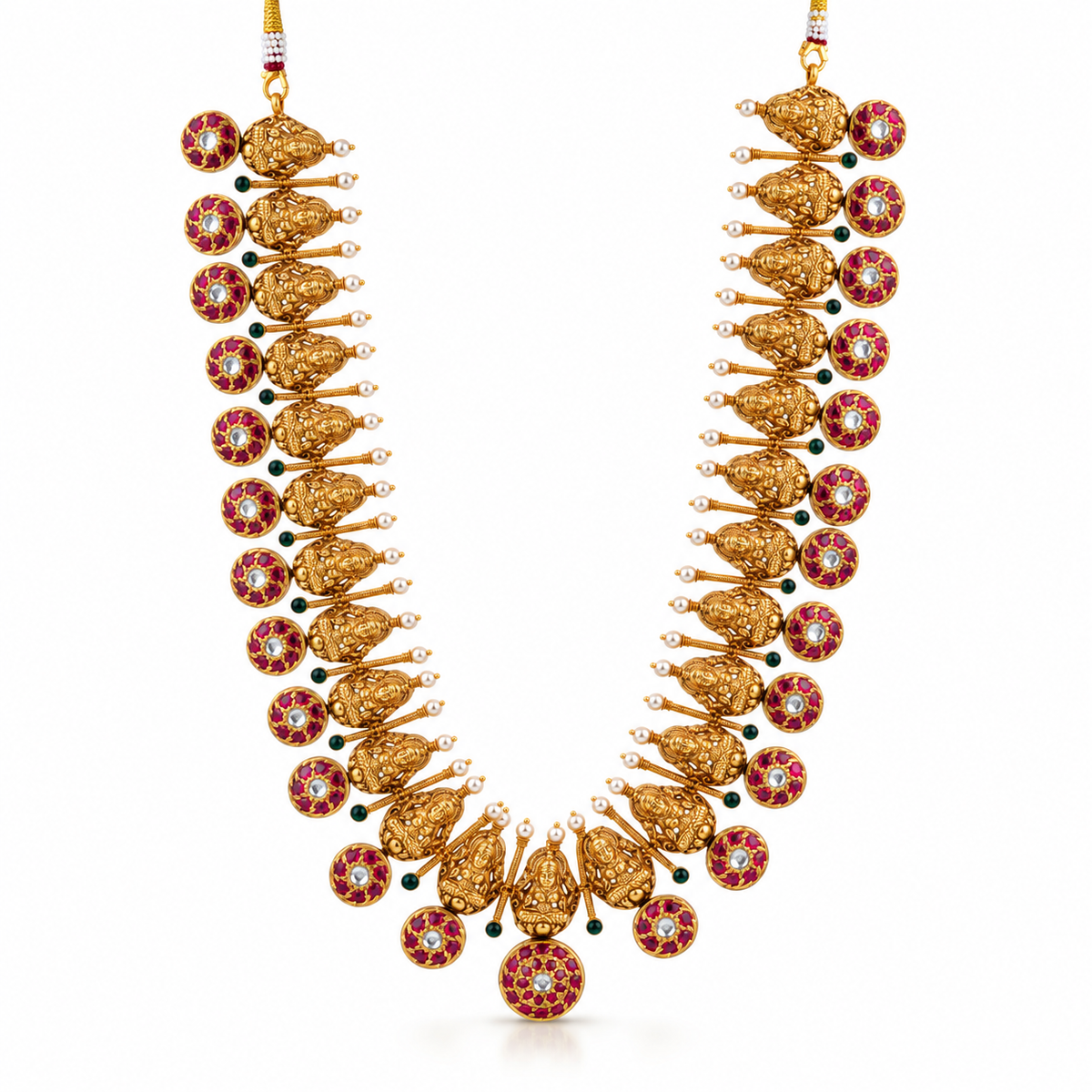 Kalyani 22KT Gold Kundan Necklace