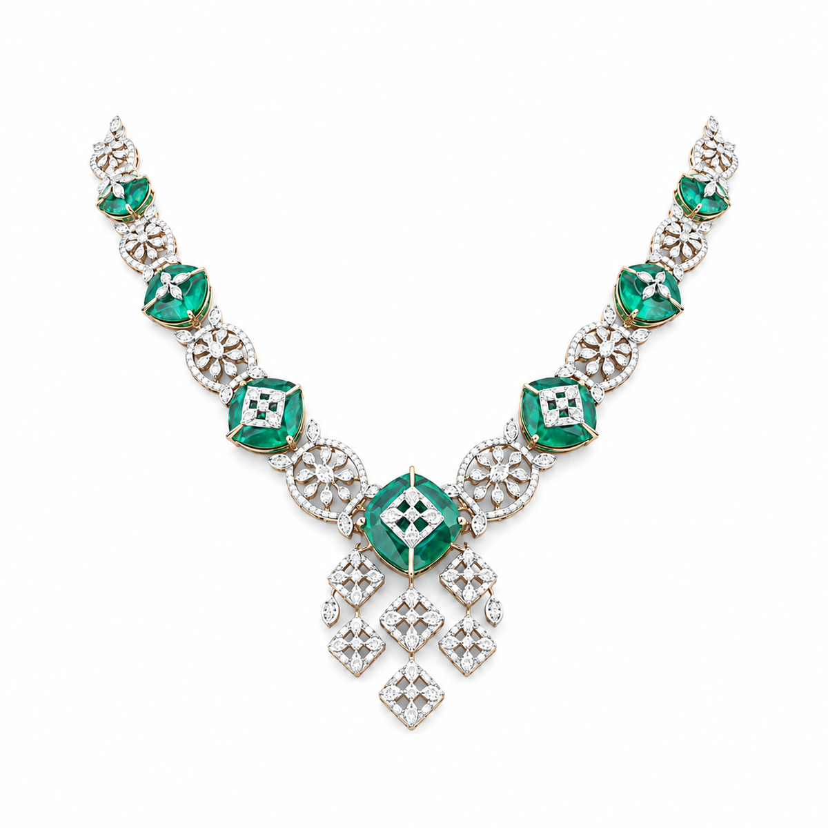Kashvi 18KT Gold Diamond Necklace