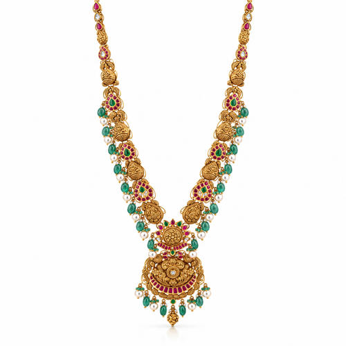 Kusuma Latika 22KT Gold Kundan Necklace