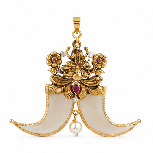 Lakshmi 22KT Gold Tiger Nail Pendant