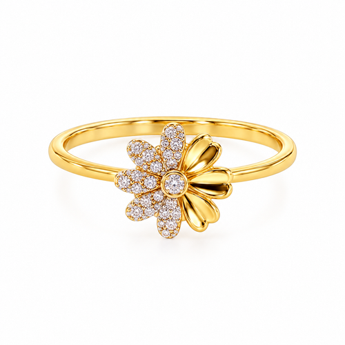 Lively Gleam 14KT Gold Lab Grown Diamond Ring