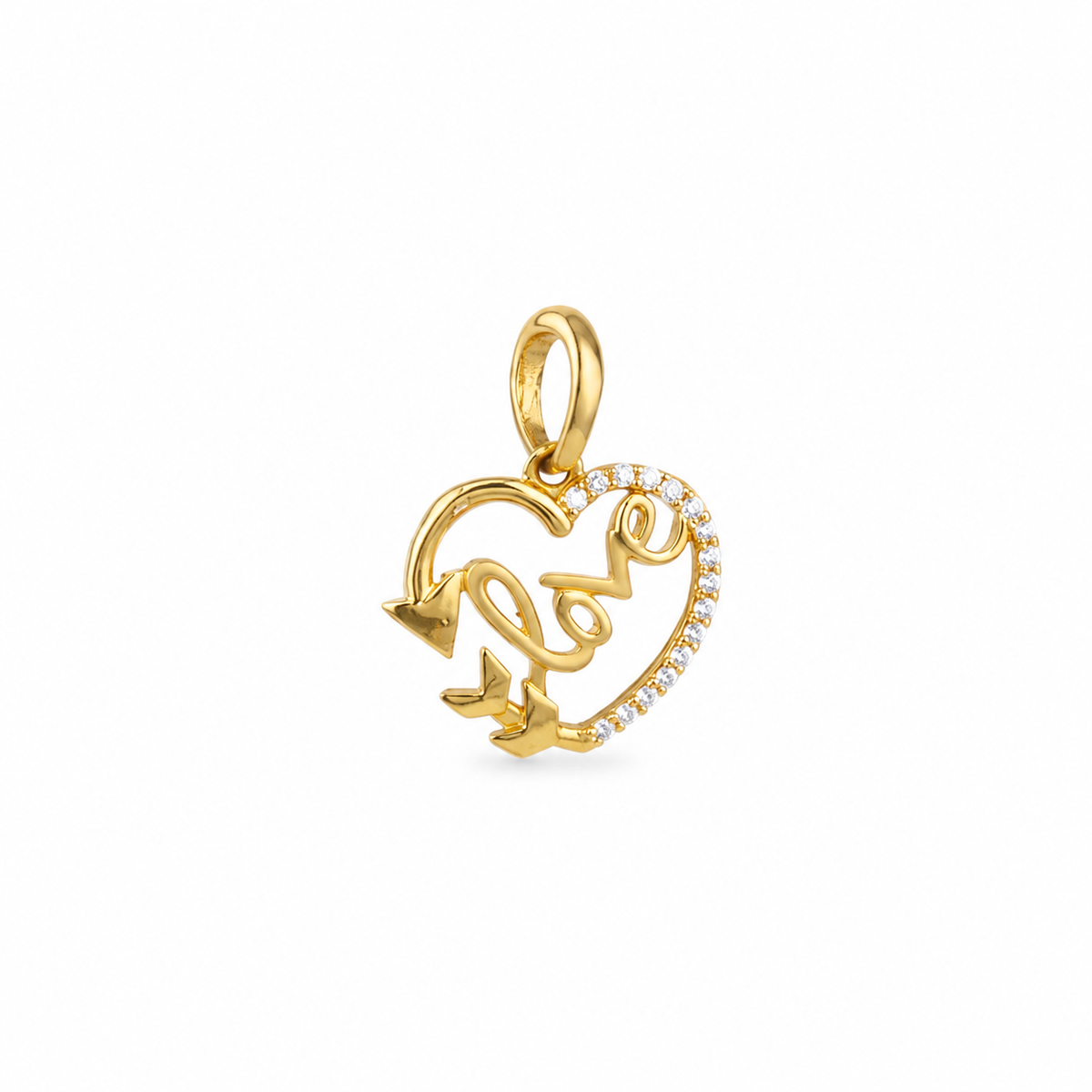 Lovely Heart 22KT Gold Pendant