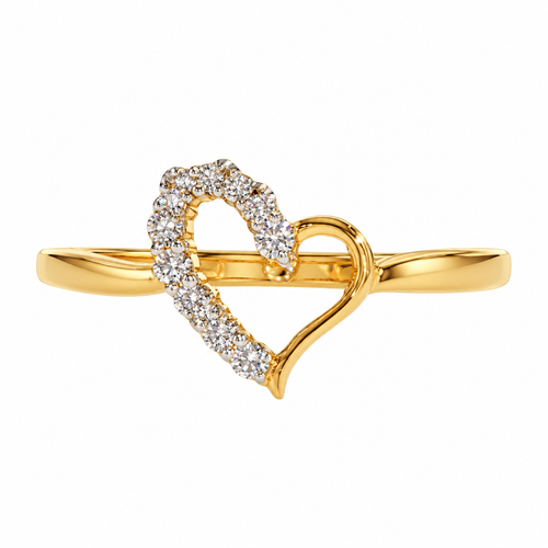Loving Heart 14KT Gold Lab Grown Diamond Ring