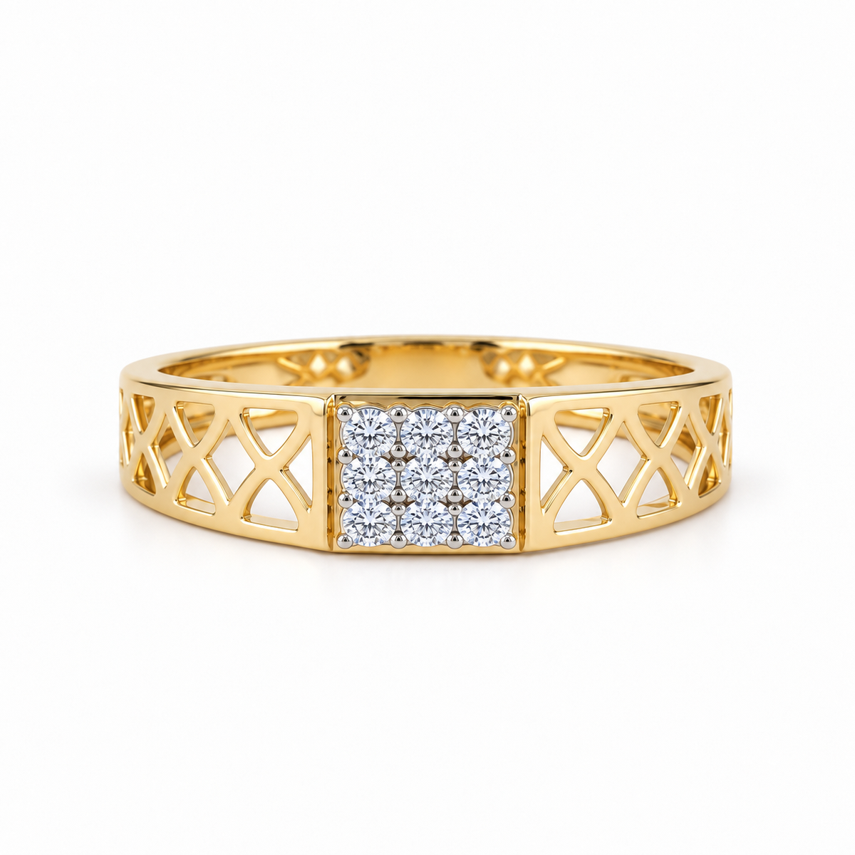 Lustre Matrix 14KT Gold Diamond Ring