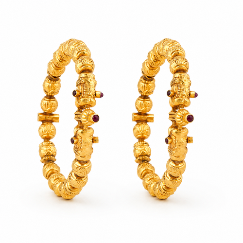 Makara Heritage 22KT Gold Bangles For Kids