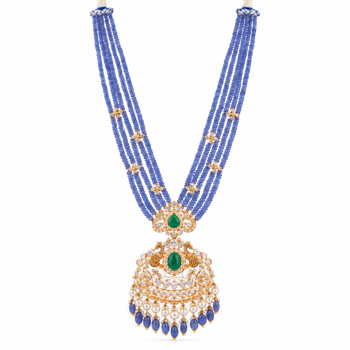 Mayur Padma 22KT Gold Antique Beaded Necklace