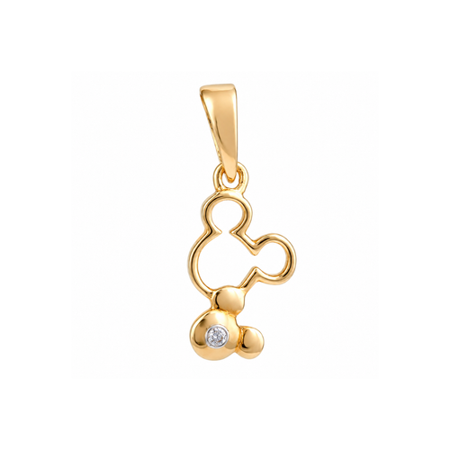 Mickey 18KT Gold Pendant For Kids
