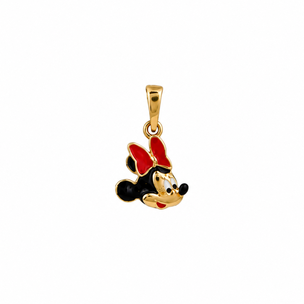 Mickey Mouse 18KT Gold Pendant For Kids