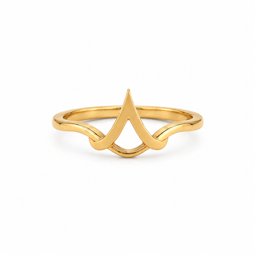 Minimal Curve 22KT Gold Ring