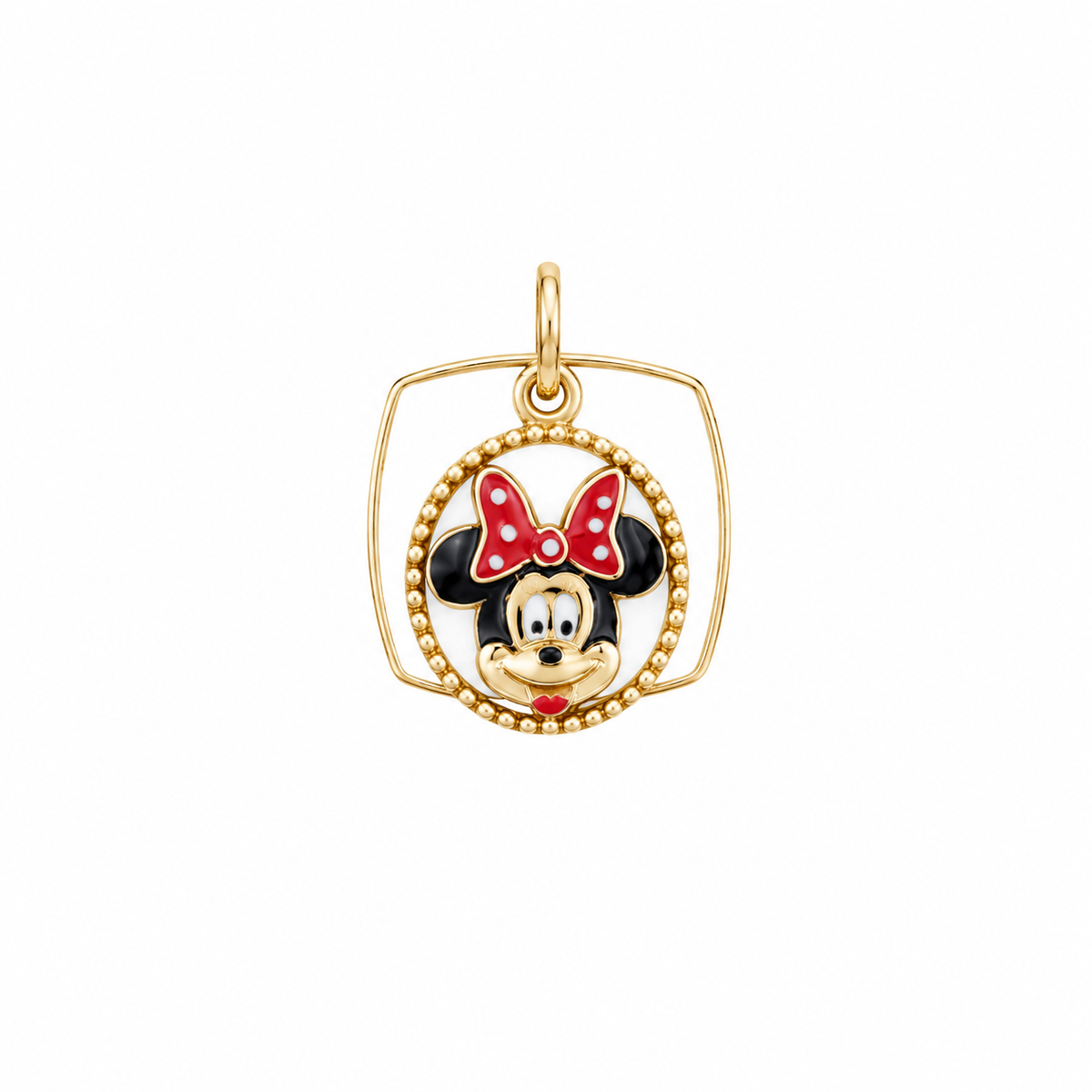 Minnie Mouse 18KT Gold Pendant For Kids
