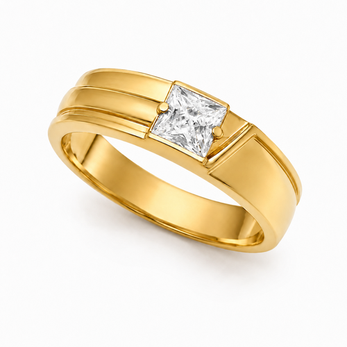 Modern Solitaire 22KT Gold Ring