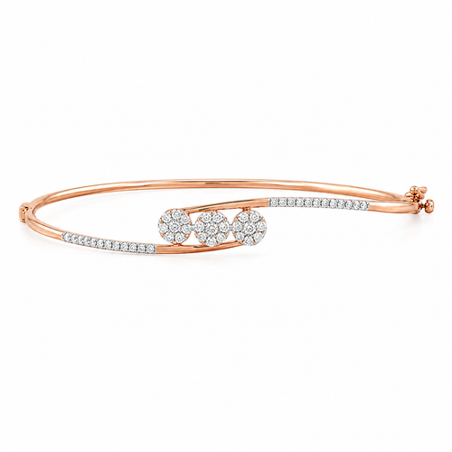 Nexus 18KT Gold Diamond Kada