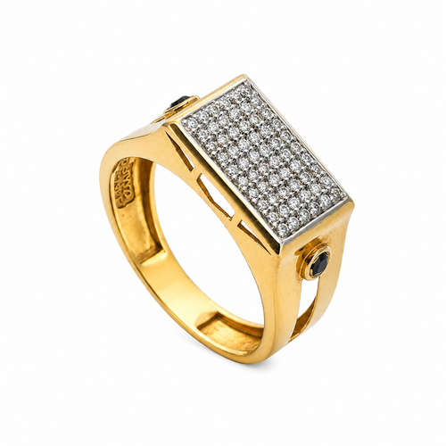 Nexus Micro Pave 18KT Gold Ring