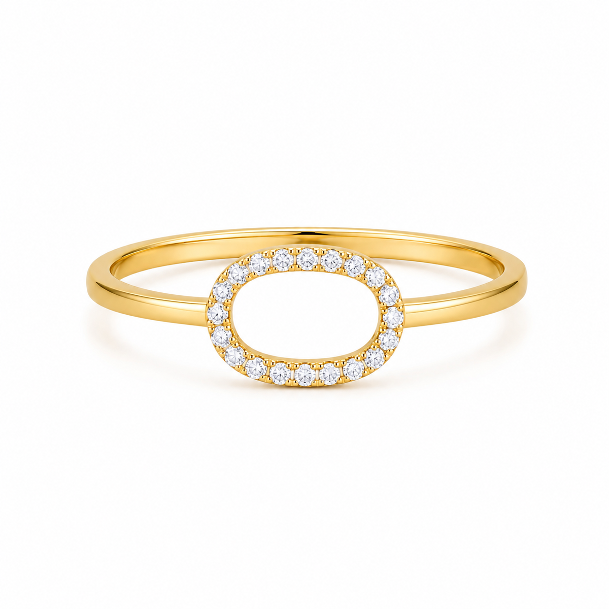 Open Oval 22KT Gold Ring
