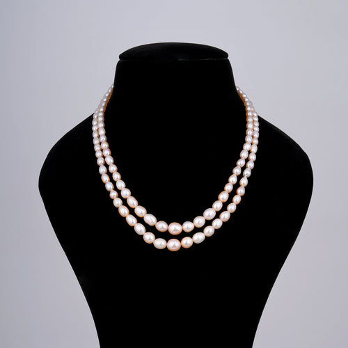 Luxe Colored Layered Pearl Necklace