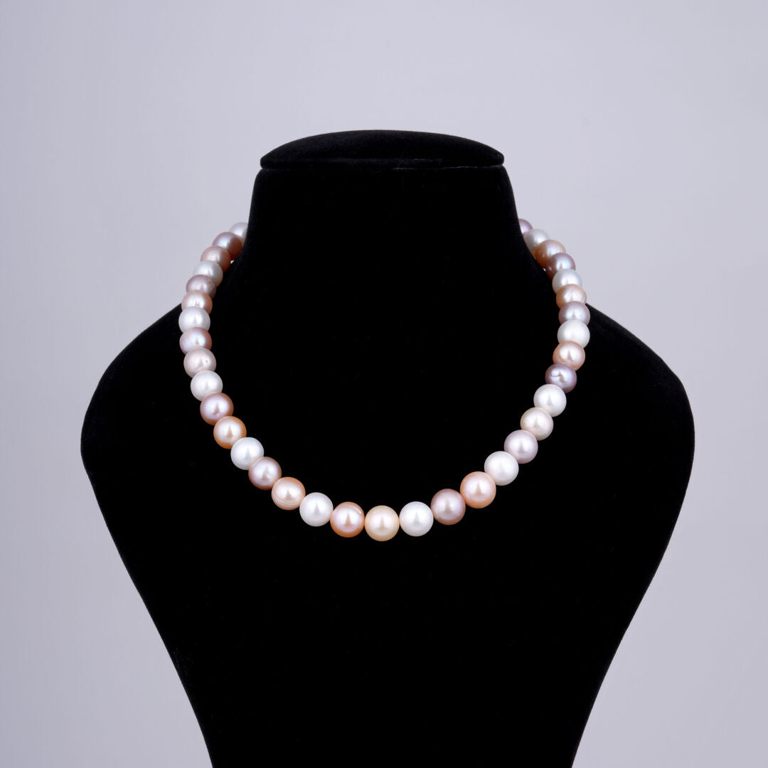 Classic Multicolour Round Pearl Necklace